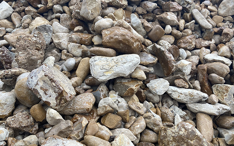 Image of 1"-6" River Rock sold by Farr's Landscape Supply and Sod